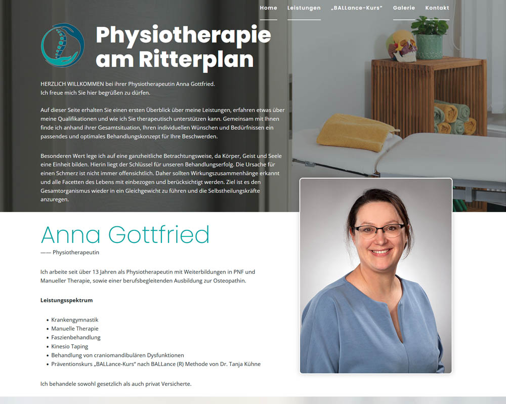 Physiotherapeutin Anna Gottfried