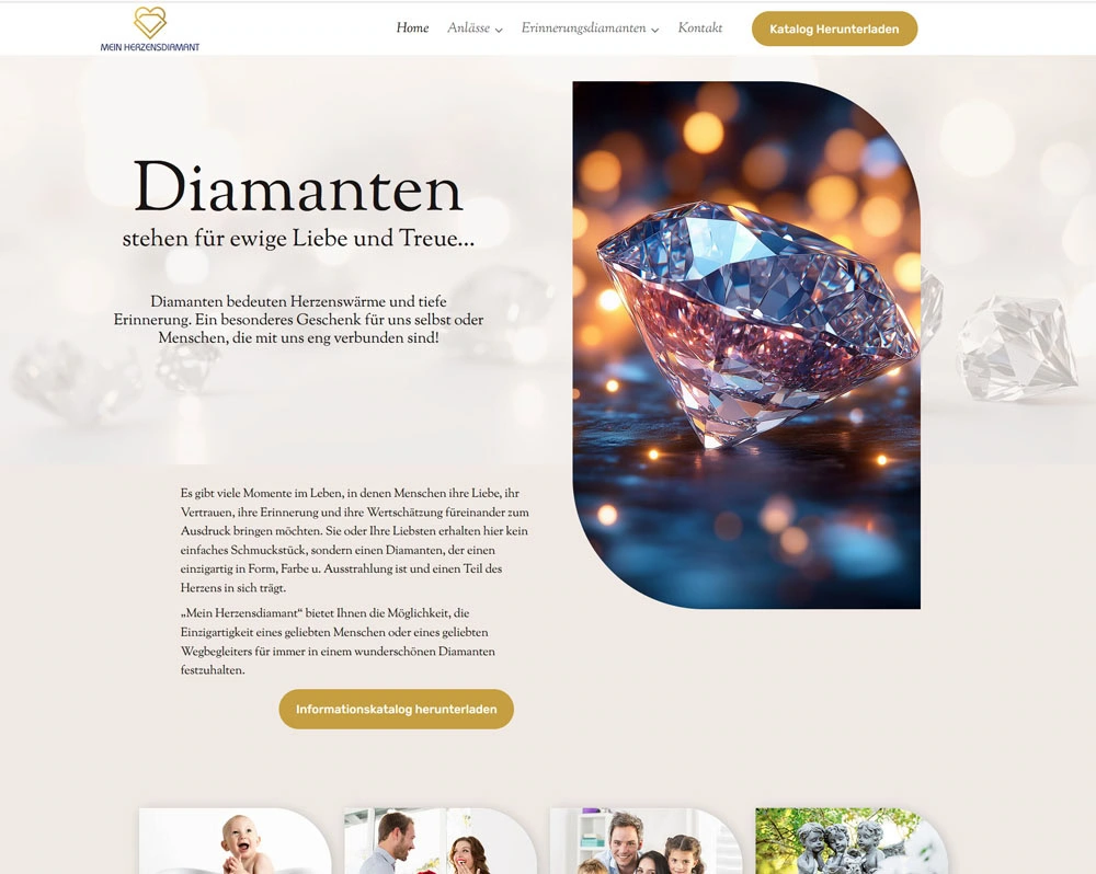 Diamanten stehen für ewige Liebe und Treue…