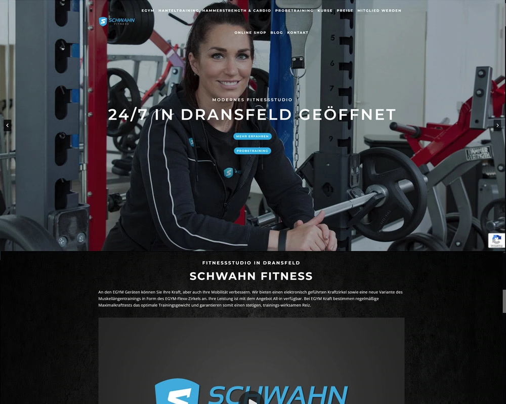 Fitnessstudio in Dransfeld Schwahn Fitness